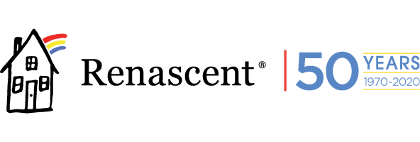 Renascent 50 years logo