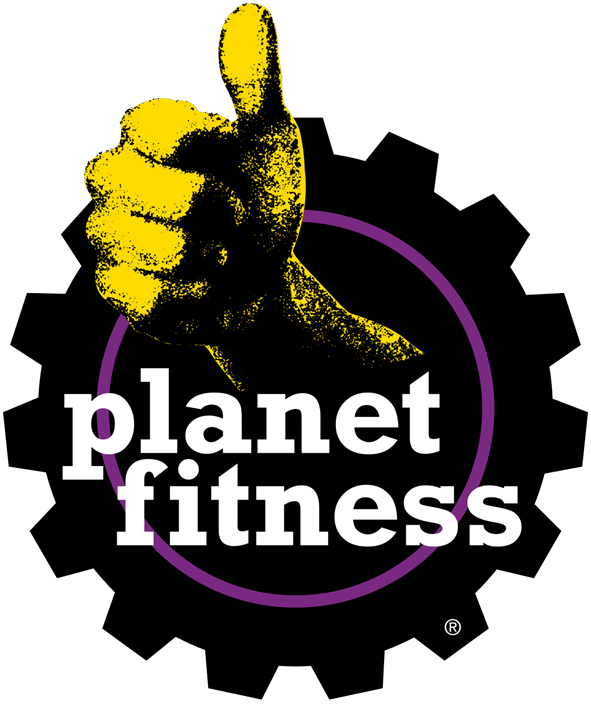 Logo for Planet Fitness. 