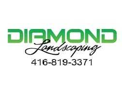 Logo for Diamond Landscaping.